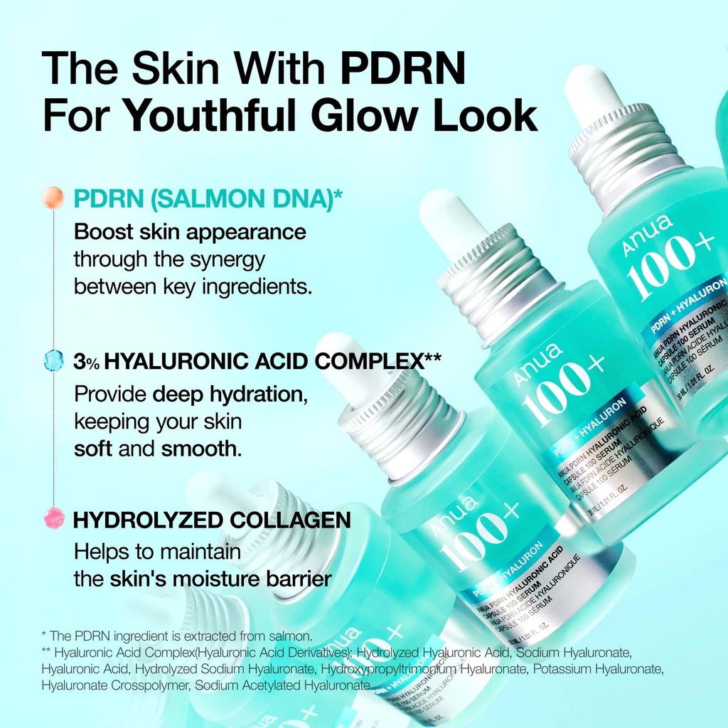 Anua PDRN Hyaluronic Acid Capsule 100 Serum 30ml