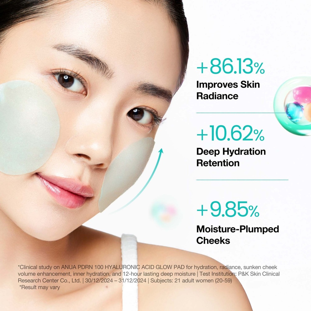 Anua PDRN 100 Hyaluronic Acid Glow Pad 180 Ml