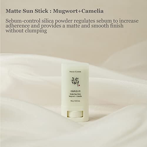 Beauty of Joseon Matte Sun Stick Mugwort + Camelia SPF50 PA++++ 18 G
