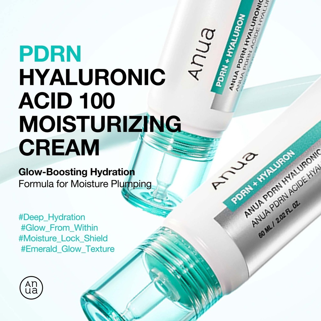 Anua PDRN Hyaluronic Acid 100 Moisturising Cream 60ml-No Colour