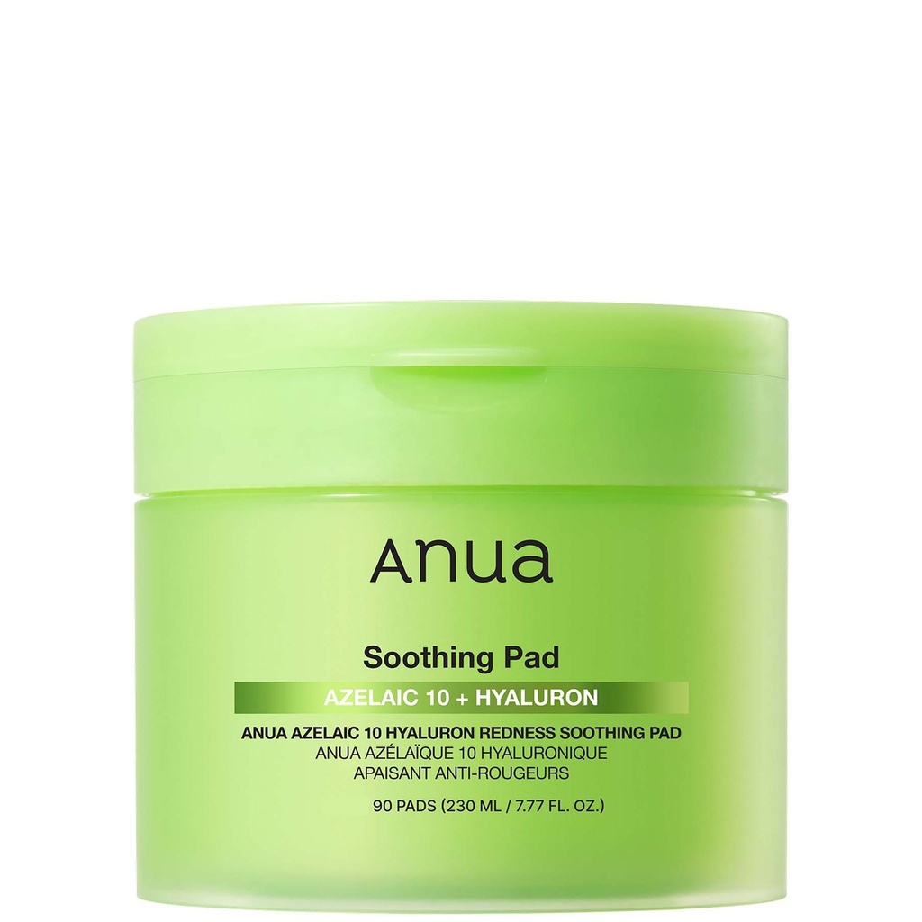 ANUA - AZELAIC 10 HYALURON REDNESS SOOTHING PAD (90EA)230ML