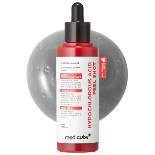 MEDICUBE - Peel Shot with Hypochlorous Acid | Gentle Exfoliating Serum 80ml